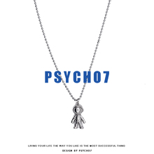 PSYdgHO7自制pj宇航员土酷蹦迪项链太空的嘻哈挂件情侣毛衣链包