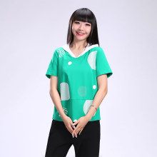 天娇一dg水大码女装pj式大波点卫衣短袖休闲连帽上衣宽松显瘦