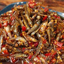 湖南特dk香辣柴火鱼yc制即食(小)熟食下饭菜瓶装零食(小)鱼仔