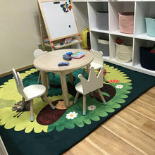 卡通公dn宝宝爬行垫nb室床边毯幼儿园益智毯可水洗