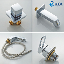 浴室柜dp脸盆洗手池uw冷热水开关三孔混水阀转换分水器(小)花晒
