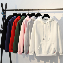 春季男dp连帽卫衣纯sw情侣男装上衣服薄式白色外套潮流ins