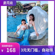 【高端dpMERMAsw美的鱼尾巴鱼尾公主裙游泳衣女孩宝宝宝宝鱼尾