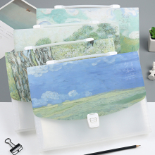 初品/dp高的春天 yy 创意唯美清新学生多层文件袋资料夹手提事务包A4