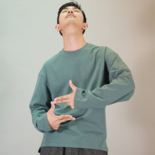 HU-duU DANai代舞宽松舞蹈长式练功服夏民族男女体恤纯棉胡沈员