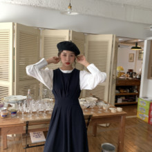 馨帮帮dw2021新z7韩款气质显瘦温柔中长式背心裙收腰连衣裙女