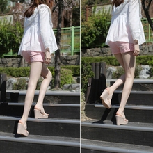 韩款坡eg凉鞋女夏2nu新式厚底超高跟防水台百搭拖鞋女一字带仙女