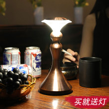 leden电酒吧台灯wy头(小)夜灯触摸创意ktv餐厅咖啡厅复古桌灯