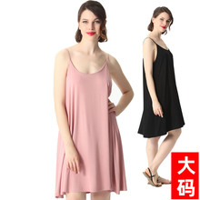 女加肥et大码胖mmdd斤家居服宽松睡衣裙打底连衣裙特大