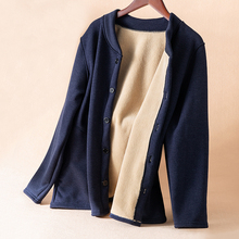 中老年fa棉衣男加绒an的棉服爷爷爸爸装冬季保暖棉袄外套上衣