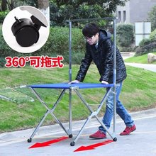 折叠夜fe摆摊拆装帆zu子配件推拉展示架卖衣服多功能