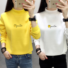 卫衣女fg加绒加厚宽dg秋冬季2020新式长袖上衣服半高领打底衫