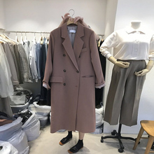 chifg网红(小)西装hb2019秋冬季新式韩款宽松韩国中长式风衣西服