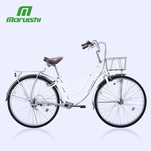 丸石自fi车26寸传us梁内变速成的轻便无链条可带载的复古单车