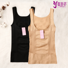 加强收fi背心哺乳上us托胸束腹吊带记忆美体衣塑身高腰收腹衣