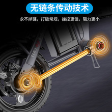 途刺无fj条折叠电动dp代驾电瓶车轴传动电动车(小)型锂电代步车