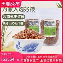云南特fm元阳哈尼大dx粗粮糙米红河红软米红米饭的米