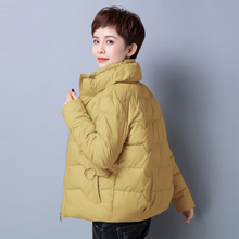 羽绒棉fs女2020hq年冬装外套女40岁50(小)个子妈妈短式大码棉衣