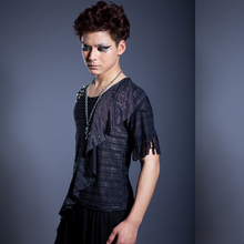 新个性fu服男潮流 si男装美发工作服韩款夜店 舞台演出服不规