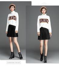 孕妇秋fw百褶短裙半ir020时尚外出春秋冬韩款潮妈丝绒A字裙裤