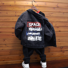 宝宝牛gd外套秋冬加kr牛仔服中大童洋气上衣童装男童牛仔衣潮