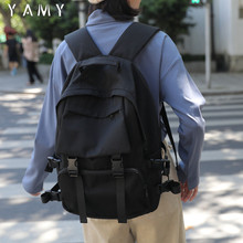 花曦 ge包女大容量fa初中生ins黑色男工装大学生背包女双肩包