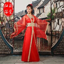 古装服gf女仙女汉服ky装宝宝演出服结婚礼服公主贵妃民族服装