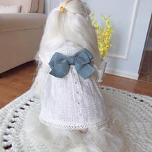 KZ go白裙 纯棉ei春夏宠物狗狗猫咪春夏衣服泰迪奶幼犬公主装