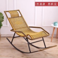 摇椅折go午睡椅夏天in休逍遥椅成的阳台实木休闲老的竹制躺。