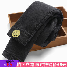 女童牛gs裤加绒加厚mq穿三层棉裤保暖中大童宝宝女弹力(小)脚裤