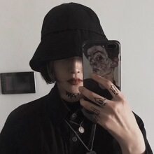 帽子女gx冬百搭显脸kfs潮牌嘻哈日系大头围韩款水桶帽男