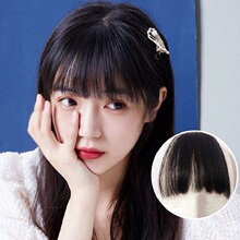 齐刘海gz发片 一刀gf真发自然无痕空气假刘海 迷你漫画刘海