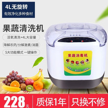 蔬菜快ha净化机水果qd用果蔬清洗机清洗肉果菜残留食材