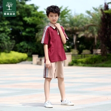 东莞市hg岭山镇中(小)gj一校服运动夏季套装棉大岭山中(小)学校服
