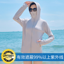 防晒衣hk2020夏hy冰丝长袖防紫外线薄式百搭透气防晒服短外套
