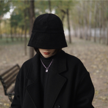 帽子女hm冬百搭显脸rps潮牌嘻哈日系大头围韩款水桶帽男