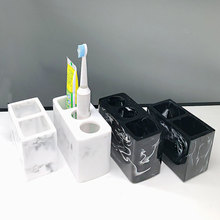 现代简hs牙刷架套装fl漱收纳筒放牙刷牙膏情侣牙刷架牙具座漱