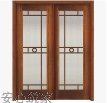 特价 hu内门 纯实ze套装门 烤漆 做旧 白色 双推玻璃 欧式 美式