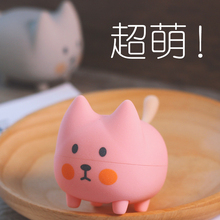 可爱少hu礼品卡通蓝ze无线便携式迷你音响(小)猫创意萌宠(小)钢炮