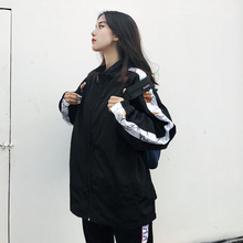 AR潮hu部落 COngE.H 树枝串标休闲运动夹克男女秋季宽松外套薄式