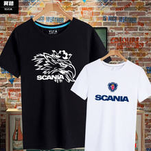 scahuia斯堪尼ao迷欧美街头爆式字母短袖T恤衫男女半袖上衣服