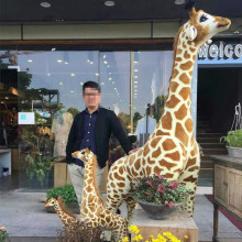 礼品布hu玩具宝宝鹿ua号毛绒玩具超大公仔游乐园长颈鹿萌网红
