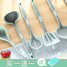 硅胶不hu锅专用铲家ua锅耐热耐高温炒菜铲子汤勺厨具套装