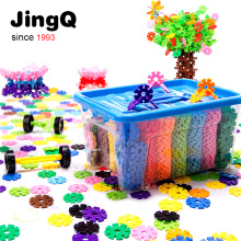 jinhuq雪花片拼an大号加厚1-3-6周岁宝宝宝宝益智拼装玩具