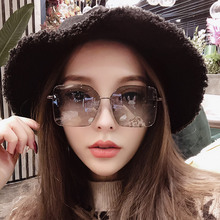 偏光太hy镜女士潮网jw框浅色圆脸偏光夜视镜开车专用驾驶墨镜