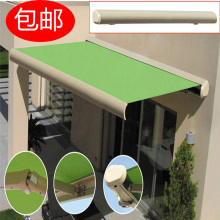 户外遮hy棚伸缩式雨jw雨蓬加厚遮雨棚折叠帐篷手摇电动遮阳蓬