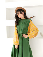 花崎鹿hy创莫奈森林wk森系少女很(小)众秋冬新品