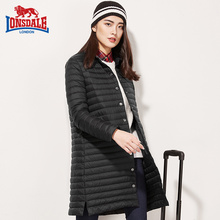 龙狮戴ji户外女士秋hi中长式轻薄羽绒服232321120