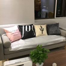 样板房ji计几何黑白wu枕孕妇靠腰靠枕套简约现代北欧客厅靠垫