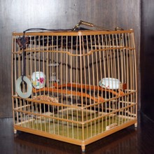绣眼『jl工蝙蝠门绣l0亮丝笼全配』精工扎弦绣眼笼